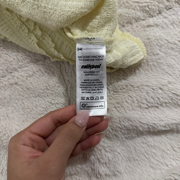 Yellow Ruffle Edikted Tank - Picture 6 of 6